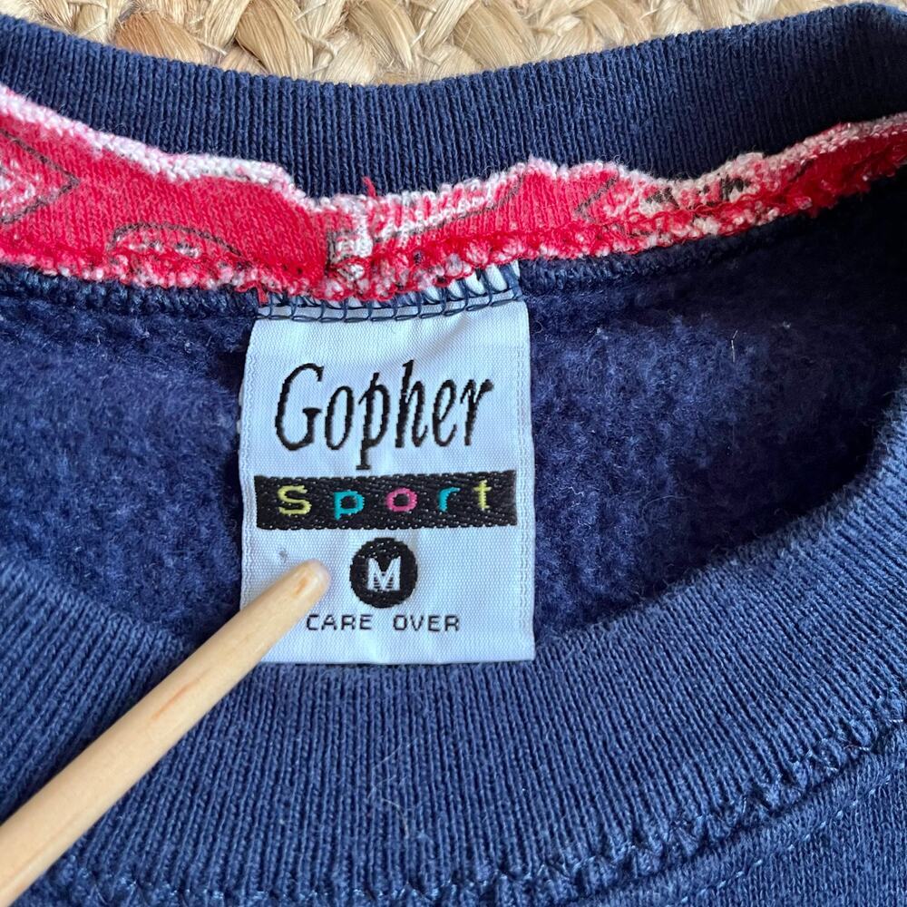 Vintage 90s blue western dog sweatshirt - Picture 4 of 6